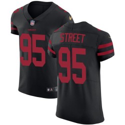 Elite Men's Kentavius Street Black Alternate Jersey - #95 Football San Francisco 49ers Vapor Untouchable