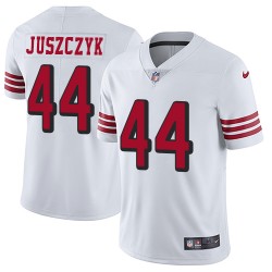 Elite Men's Kyle Juszczyk White Jersey - #44 Football San Francisco 49ers Rush Vapor Untouchable
