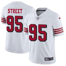 Elite Men's Kentavius Street White Jersey - #95 Football San Francisco 49ers Rush Vapor Untouchable
