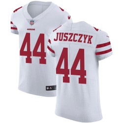 Elite Men's Kyle Juszczyk White Road Jersey - #44 Football San Francisco 49ers Vapor Untouchable