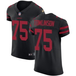 Elite Men's Laken Tomlinson Black Alternate Jersey - #75 Football San Francisco 49ers Vapor Untouchable