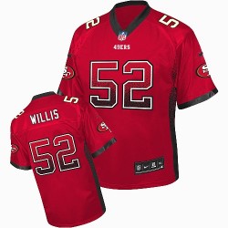 Elite Men's Patrick Willis Red Jersey - #52 Football San Francisco 49ers Drift Fashion