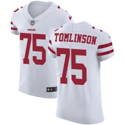 Elite Men's Laken Tomlinson White Road Jersey - #75 Football San Francisco 49ers Vapor Untouchable