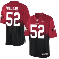 Elite Men's Patrick Willis Red/Black Jersey - #52 Football San Francisco 49ers Fadeaway
