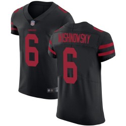Elite Men's Mitch Wishnowsky Black Alternate Jersey - #6 Football San Francisco 49ers Vapor Untouchable