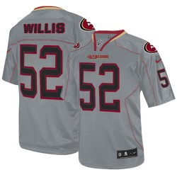 Elite Men's Patrick Willis Lights Out Grey Jersey - #52 Football San Francisco 49ers