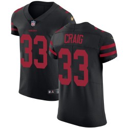 Elite Men's Roger Craig Black Alternate Jersey - #33 Football San Francisco 49ers Vapor Untouchable