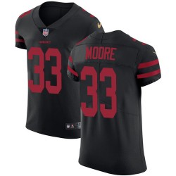 Elite Men's Tarvarius Moore Black Alternate Jersey - #33 Football San Francisco 49ers Vapor Untouchable