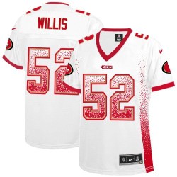 Elite Women's Patrick Willis White Jersey - #52 Football San Francisco 49ers Drift Fashion