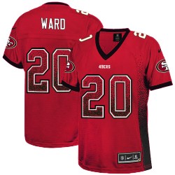 Elite Women's Jimmie Ward Red Jersey - #20 Football San Francisco 49ers Drift Fashion