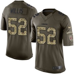 Elite Youth Patrick Willis Green Jersey - #52 Football San Francisco 49ers Salute to Service