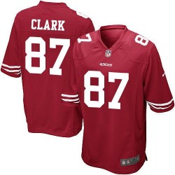 Game Men's Dwight Clark Red Home Jersey - #87 Football San Francisco 49ers