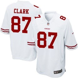 Game Men's Dwight Clark White Road Jersey - #87 Football San Francisco 49ers