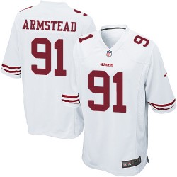 Game Men's Arik Armstead White Road Jersey - #91 Football San Francisco 49ers