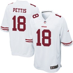 Game Men's Dante Pettis White Road Jersey - #18 Football San Francisco 49ers