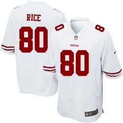 Game Men's Jerry Rice White Road Jersey - #80 Football San Francisco 49ers