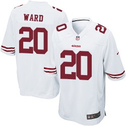 Game Men's Jimmie Ward White Road Jersey - #20 Football San Francisco 49ers