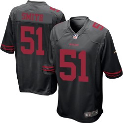 Game Men's Malcolm Smith Black Alternate Jersey - #51 Football San Francisco 49ers