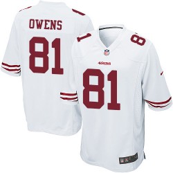Game Men's Terrell Owens White Road Jersey - #81 Football San Francisco 49ers