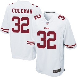 Game Men's Tevin Coleman White Road Jersey - #26 Football San Francisco 49ers