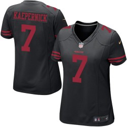 Game Women's Colin Kaepernick Black Alternate Jersey - #7 Football San Francisco 49ers
