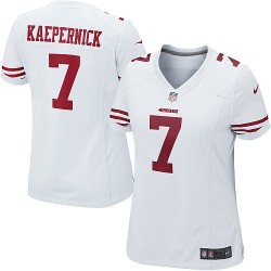 Game Women's Colin Kaepernick White Road Jersey - #7 Football San Francisco 49ers