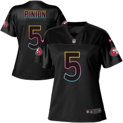 Game Women's Bradley Pinion Black Jersey - #5 Football San Francisco 49ers Fashion