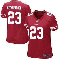 Game Women's Ahkello Witherspoon Red Home Jersey - #23 Football San Francisco 49ers