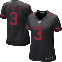 Game Women's C. J. Beathard Black Alternate Jersey - #3 Football San Francisco 49ers
