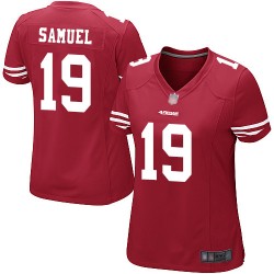Game Women's Deebo Samuel Red Home Jersey - #19 Football San Francisco 49ers