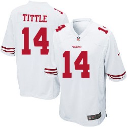 Game Men's Y.A. Tittle White Road Jersey - #14 Football San Francisco 49ers