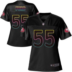 Game Women's Dee Ford Black Jersey - #55 Football San Francisco 49ers Fashion