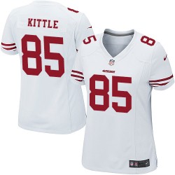 Game Women's George Kittle White Road Jersey - #85 Football San Francisco 49ers