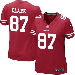 Game Women's Dwight Clark Red Home Jersey - #87 Football San Francisco 49ers