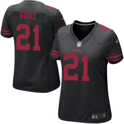 Game Women's Frank Gore Black Alternate Jersey - #21 Football San Francisco 49ers