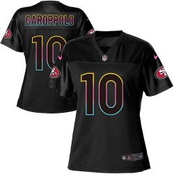 Game Women's Jimmy Garoppolo Black Jersey - #10 Football San Francisco 49ers Fashion