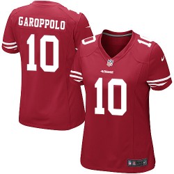 Game Women's Jimmy Garoppolo Red Home Jersey - #10 Football San Francisco 49ers