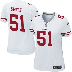 Game Women's Malcolm Smith White Road Jersey - #51 Football San Francisco 49ers