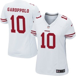 Game Women's Jimmy Garoppolo White Road Jersey - #10 Football San Francisco 49ers