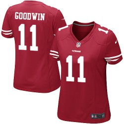 Game Women's Marquise Goodwin Red Home Jersey - #11 Football San Francisco 49ers