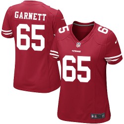 Game Women's Joshua Garnett Red Home Jersey - #65 Football San Francisco 49ers