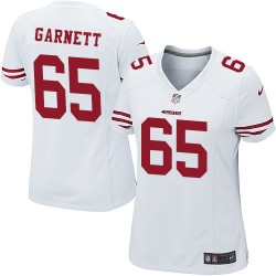 Game Women's Joshua Garnett White Road Jersey - #65 Football San Francisco 49ers