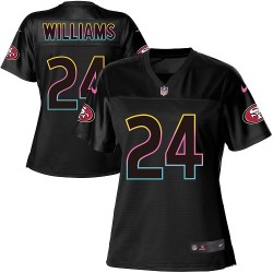 Game Women's K'Waun Williams Black Jersey - #24 Football San Francisco 49ers Fashion