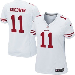 Game Women's Marquise Goodwin White Road Jersey - #11 Football San Francisco 49ers