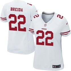 Game Women's Matt Breida White Road Jersey - #22 Football San Francisco 49ers