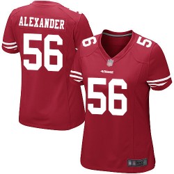 Game Women's Kwon Alexander Red Home Jersey - #56 Football San Francisco 49ers