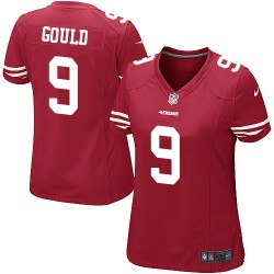 Game Women's Robbie Gould Red Home Jersey - #9 Football San Francisco 49ers