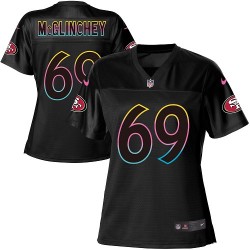Game Women's Mike McGlinchey Black Jersey - #69 Football San Francisco 49ers Fashion