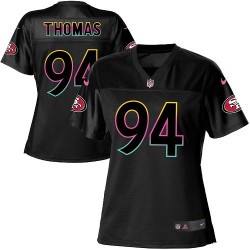 Game Women's Solomon Thomas Black Jersey - #94 Football San Francisco 49ers Fashion