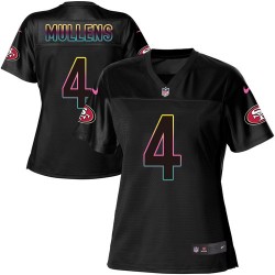 Game Women's Nick Mullens Black Jersey - #4 Football San Francisco 49ers Fashion